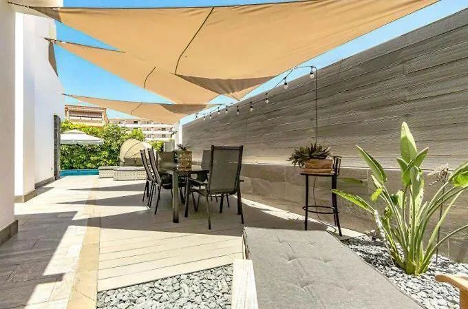 Luxury Villa Tropical Private Heated Pool Los Cristianos  Spain